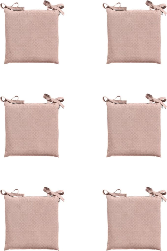 Madison - Zitkussen - Universeel - 6st - 46x46cm - Outdoor Check Pink