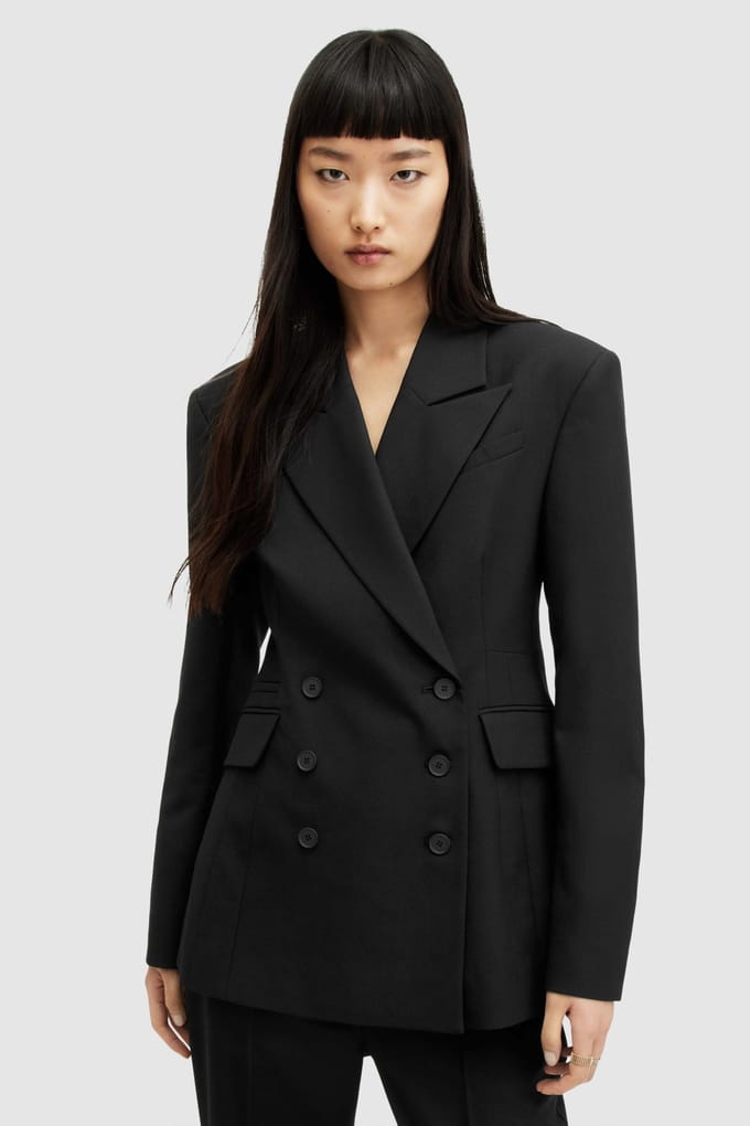 AllSaints Sevenh Blazer Black Taglia: 2 | Blazers Outlet | Donna | Nero