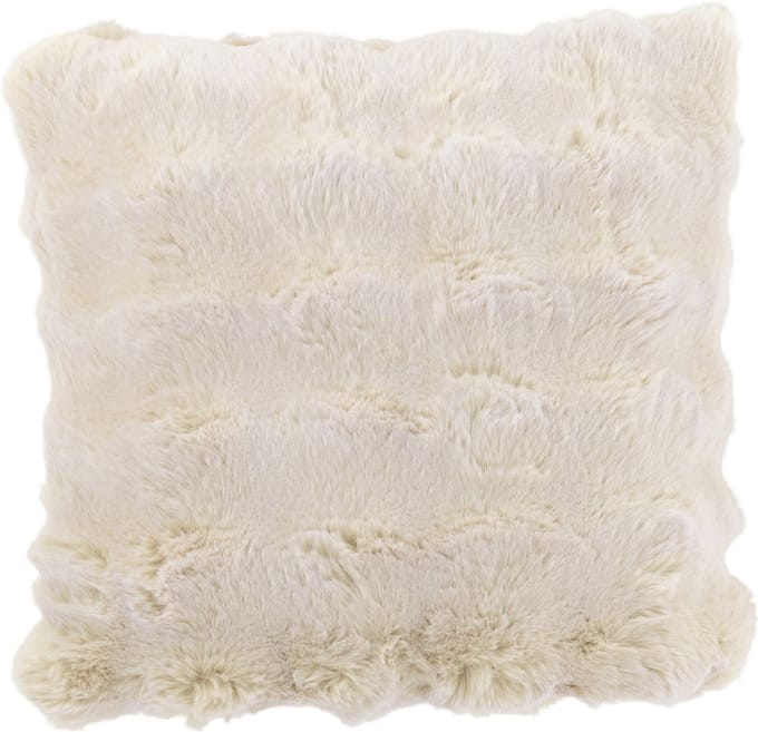 J-Line kussen Wave - polyester - ivoor