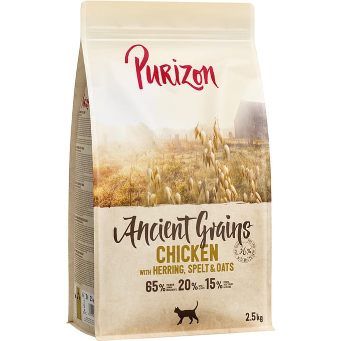 2,5 kg Purizon Adult Kip met Vis - Ancient Grain Katten Droogvoer