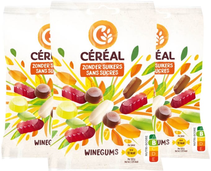 Céréal Winegums - 3 x 100 gr - Voordeelverpakking