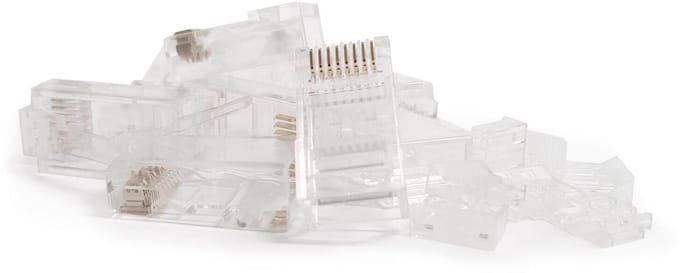 DANICOM UTP CAT6 RJ45 Connector - voor stugge kern - 10 stuks