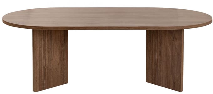 Asir - Salontafel - Travertijn, notenhout - 119 x 60 x 40 cm
