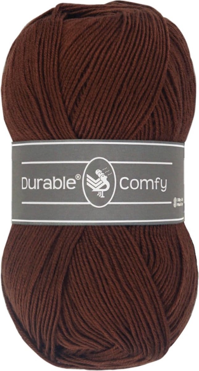 Durable Comfy - 2230 Dark Brown - Acrylgaren met Verfijnde Microvezel