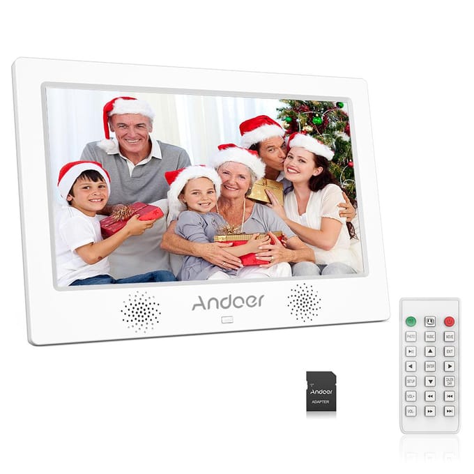 Andoer 10.1 Inch Digitaal Fotolijstje 1024*600 Resolutie TFT-LED Scherm Ondersteuning EU Plug
