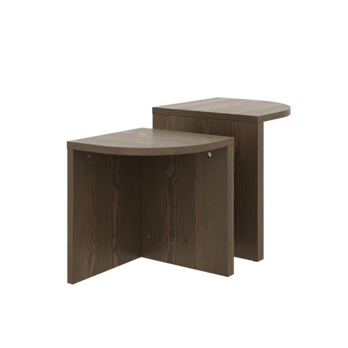 Karup Combine Bijzettafelset - 106 Carob brown lacquered