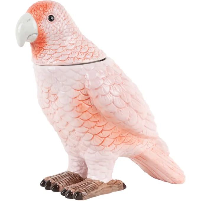 Present Time Voorraadpot Bird - Zachtroze - 22.5x11.8x20.7cm - Scandinavisch