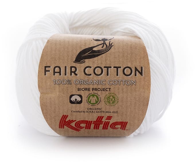 Katia Fair Cotton - 01 wit - Biologisch Katoengaren