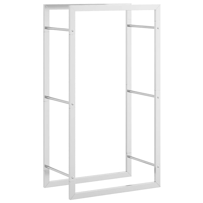 vidaXL - Haardhoutrek - 50x28x94 - cm - roestvrij - staal