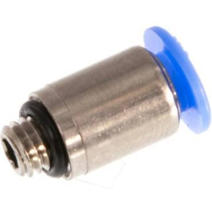 4mm x M 5 Messing/POM Insteekfitting buitendraad Binnenzeskant Compact Ontwerp NBR [5 Stuks]