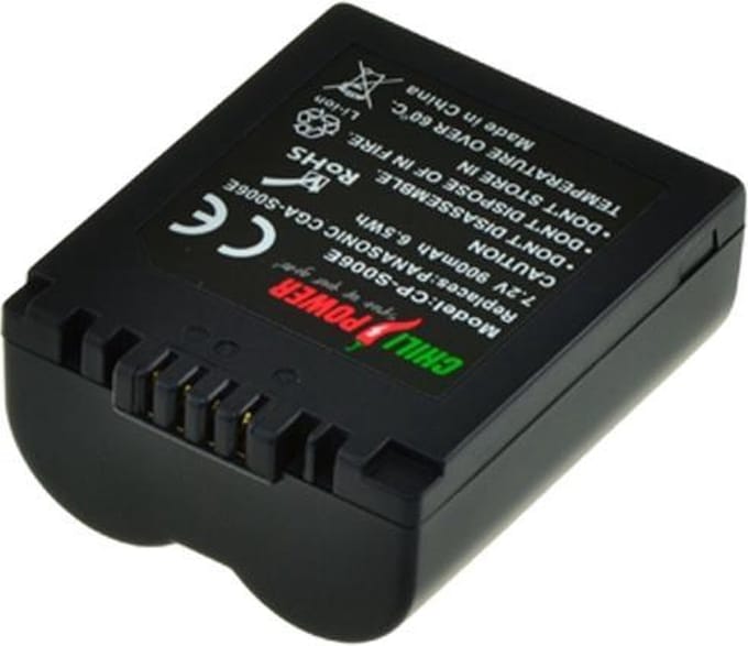 ChiliPower CGA-S006 / CGR-S006 accu voor Panasonic - 900mAh