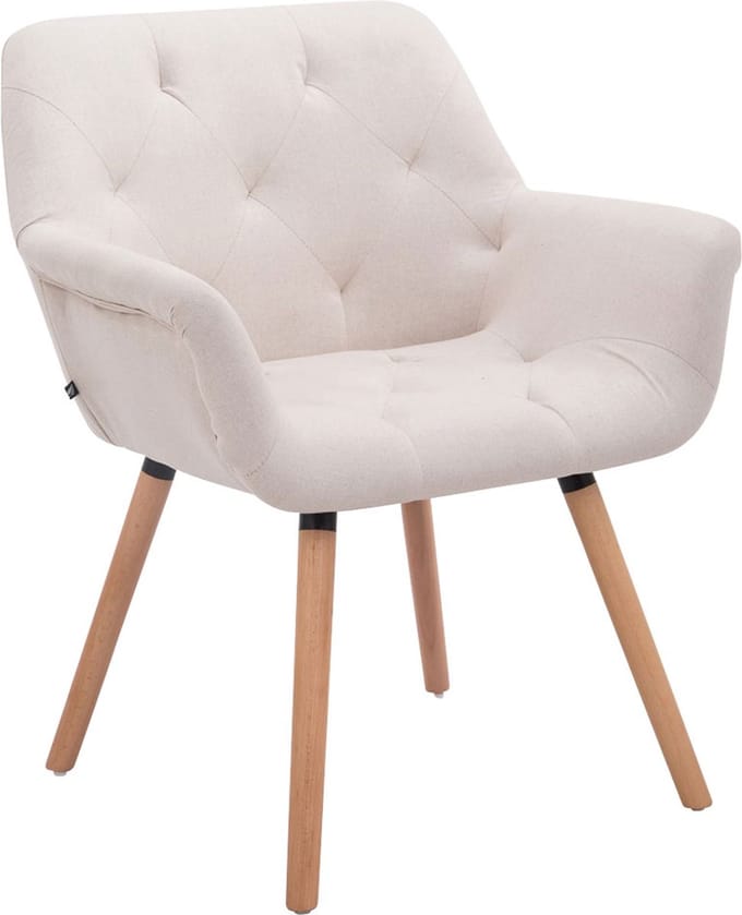 CLP Cassidy Eetkamerstoel - Stof beige natura