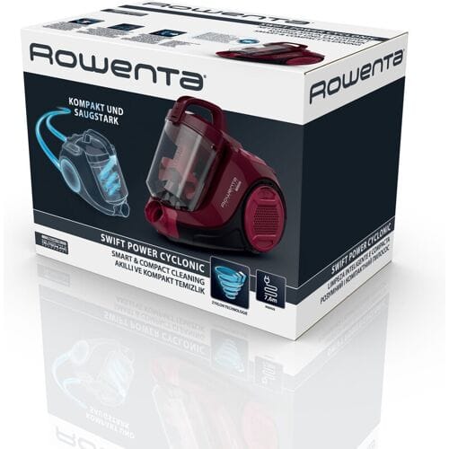 Rowenta Swift Power Cyclonic - Compacte stofzuiger zonder zak - 900W - Bordeaux Rood