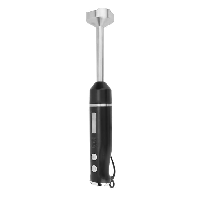 Mixeur plongeant filaire à vitesse variable, mixeur électrique puissant avec embout en acier inoxydable pour L black