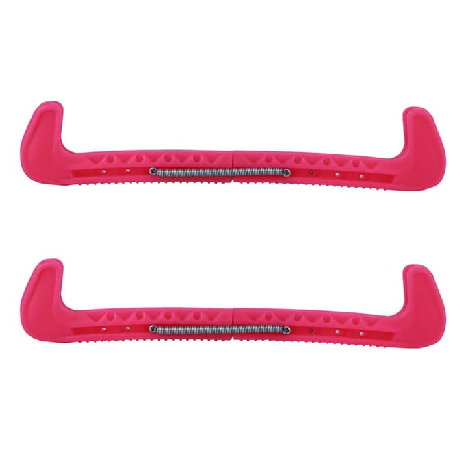 2 stuks verstelbare schaatsschoenhoezen, beschermhoes voor ijsmes, schaatsbeschermer, roze red