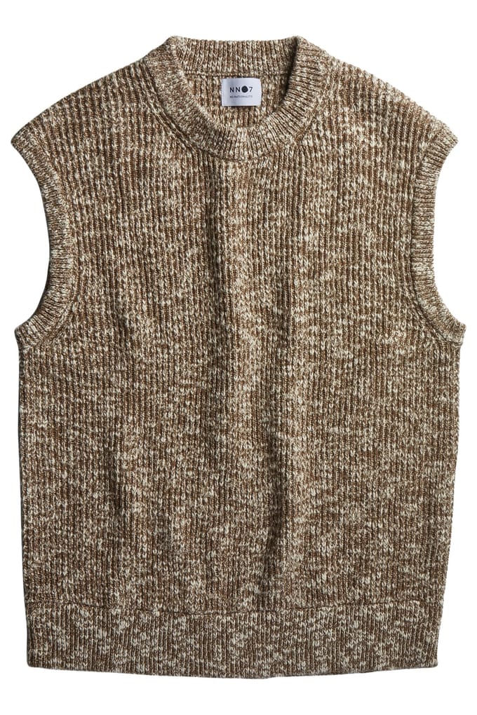 NN.07 Jesse Vest 6454 Pyramid Mouline Größe: L | Cardigans Outlet | Herren