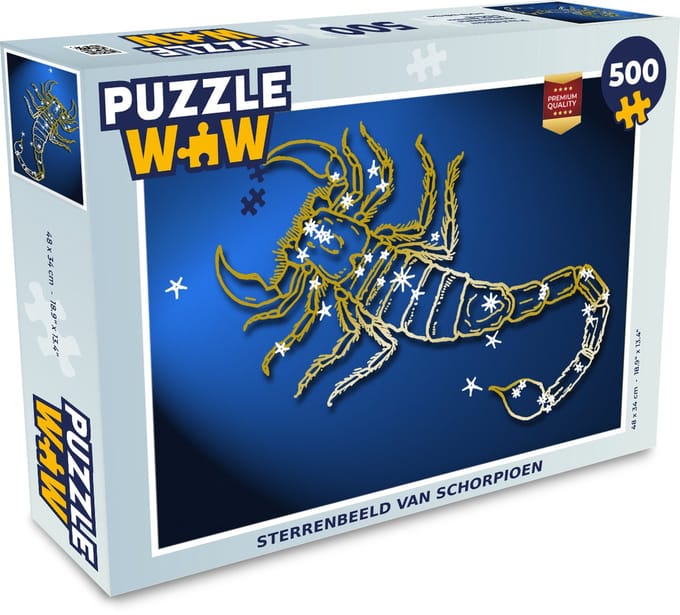 Puzzel Sterrenbeeld - Schorpioen - Sterren - Legpuzzel - Puzzel 500 stukjes