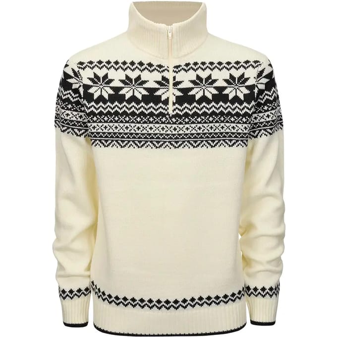 Brandit - Troyer Norweger Sweater/trui - M - Wit