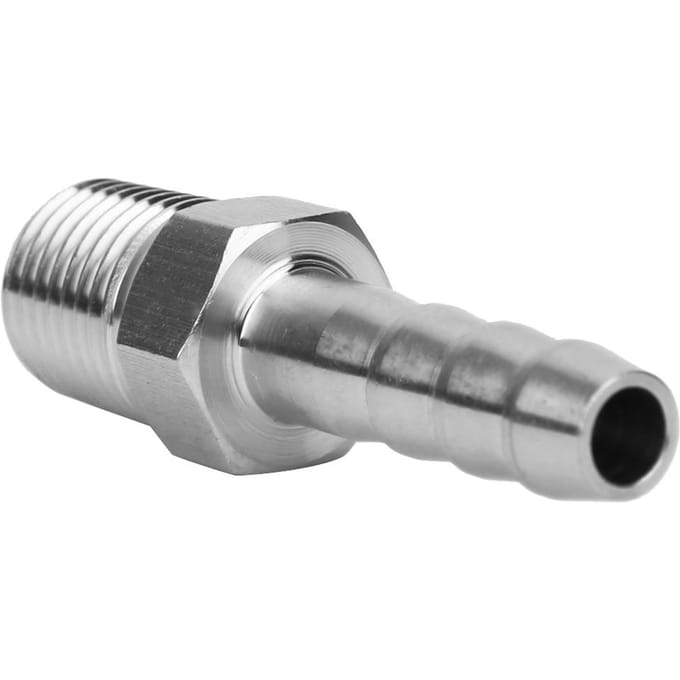 2 STKS 14 inch Roestvrij Staal BSPT Schroefdraad Connector Barb Koppeling Snelkoppeling Connector Pijp