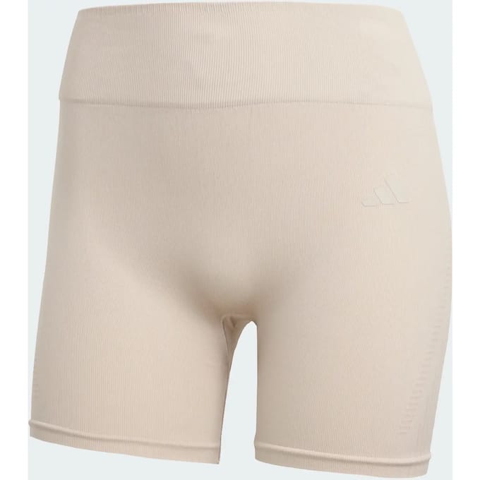 adidas Performance Workout Essentials Knit Legging 4-Inch - Dames - Beige