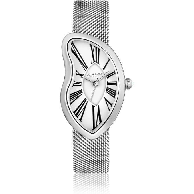 Vrouwenhorloge Clare Moss Old money white Mesh