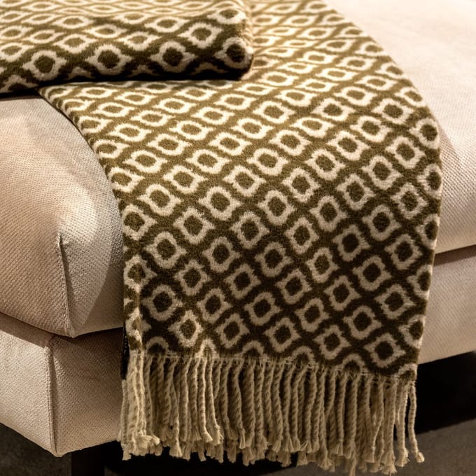 ISABELLA | plaid 150x200 cm | Military Olive | groen | multicolor | Hoii