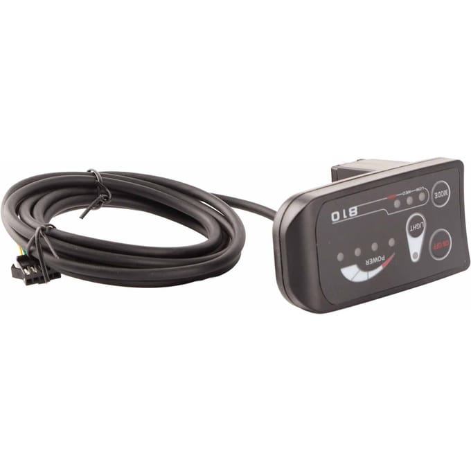 48V LED810 Instrument Display Meter Paneel Waterdicht voor Elektrische Fiets E‑Scooter black