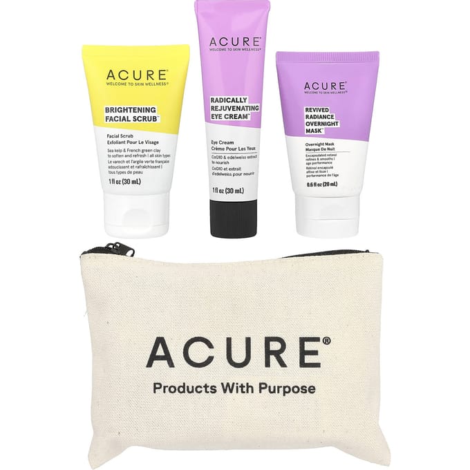 Iherb Exclusives, Huidverzorging Beauty Tas, 4 Artikelen pink