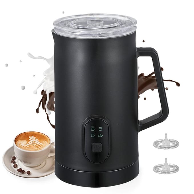 Elektrische melkopschuimer 400 W 580 ml/19,61 oz Warme en koude melkopschuimer Stille werking 4 in 1 UK Plug