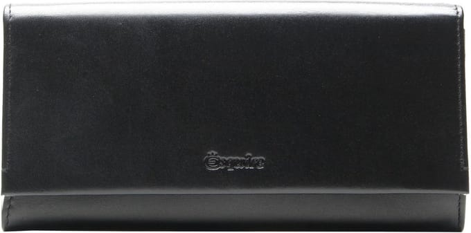 Esquire Portemonnee New Silk Wallet Black Zwart
