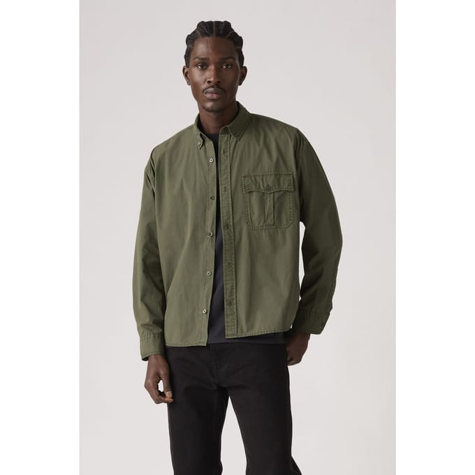 Levi's Zandt Cropped Shirt Größe: M | Casual hemden Outlet | Herren