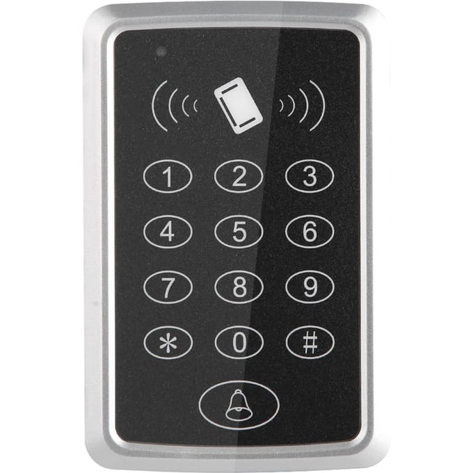 T13 Kaart Wachtwoord Deurtoegang Toegangscontrole Machine Systeem met 5 RFID KaartenID gray