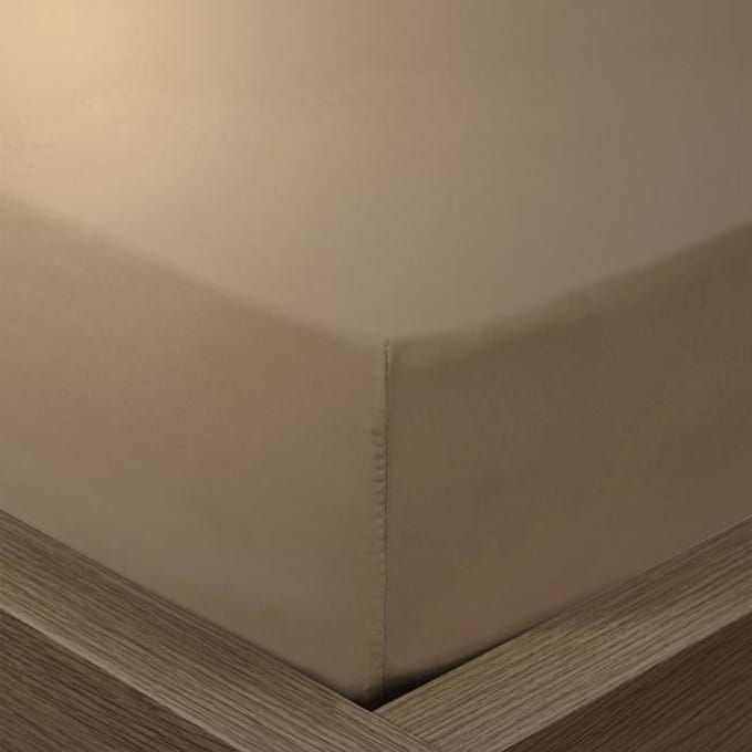 Beau Maison Hoeslaken Taupe 200x220 + 40cm