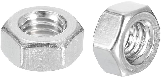 Byshayne - Set van 25 Zeskantmoeren M8 x 1 mm van Roestvrij Staal voor Doe-Het-Zelf Projecten