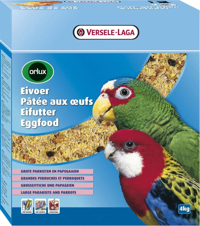 Orlux Eivoer Droog Grote Parkiet/Papegaai - 4 kg