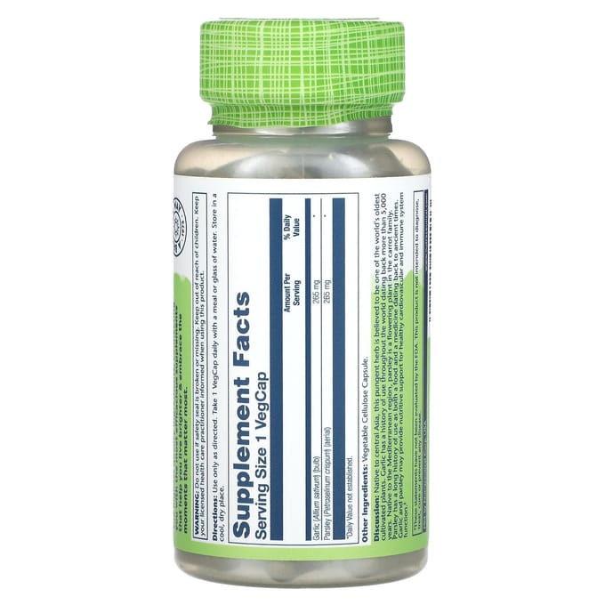 True Herbs, Knoflook Peterselie, 530Mg, 100 Veggie Capsules