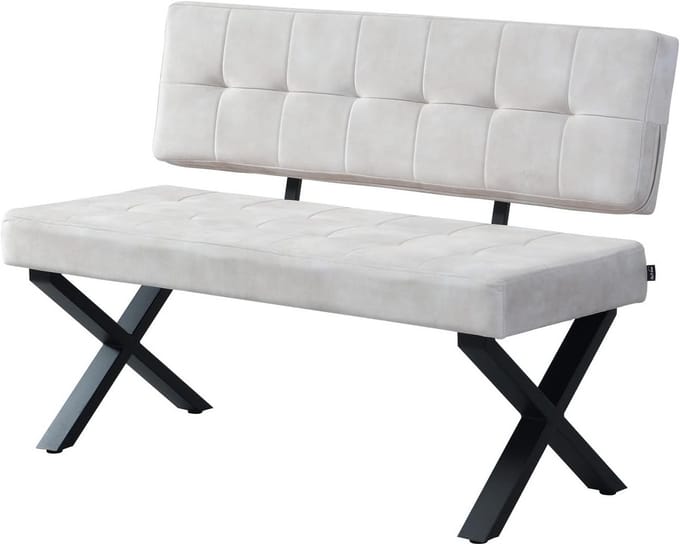 Industriële Stijl Bench met Metalen Frame voor Eetkamer of Hal