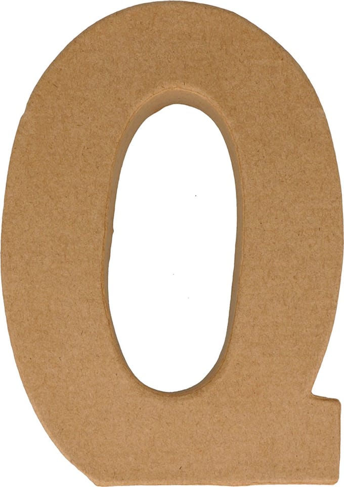 Artemio letter Q papier-maché 15 cm