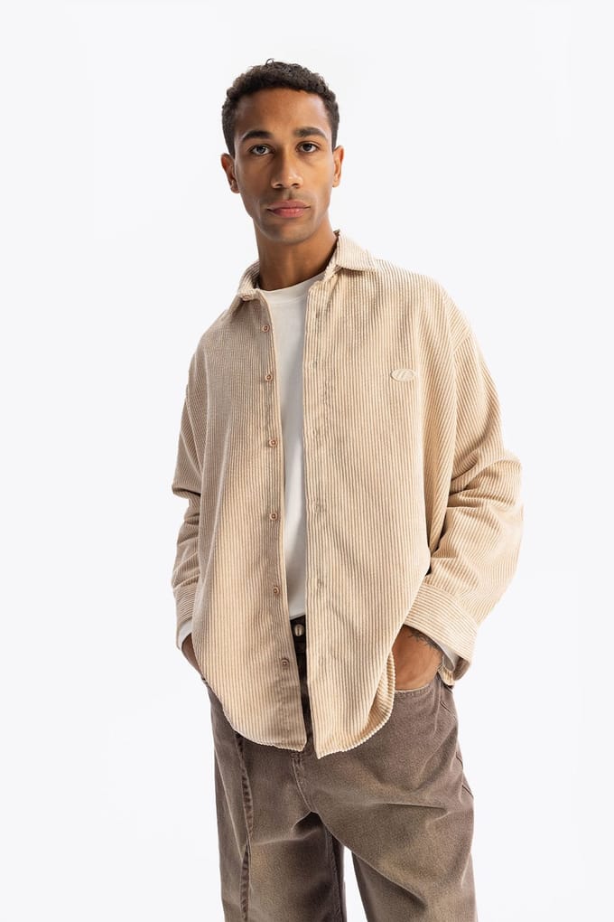 Oversized Fluwelen Shirt
