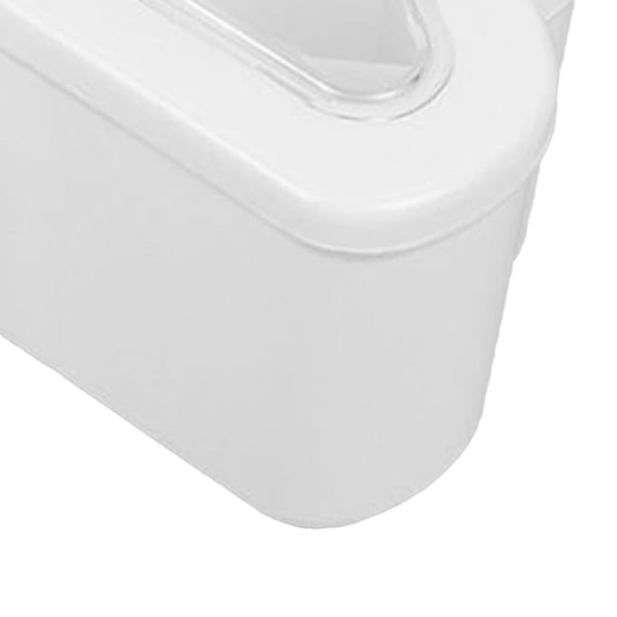 Wolkvormige Kruidenbox Eendelig 6-vaks Specerijendoos met Transparant Deksel 6 stuks Lepels white