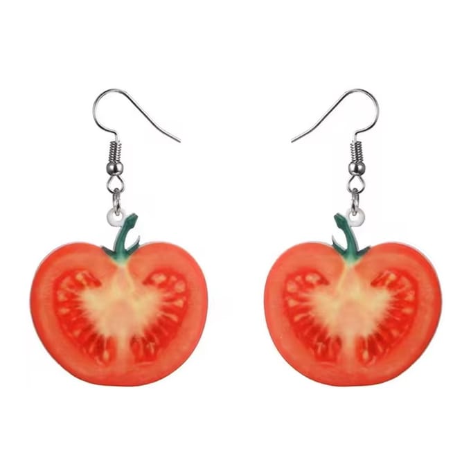 Fruit Oorbellen - Tomaten