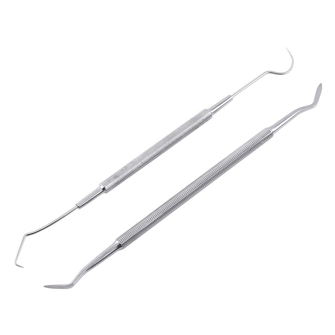 Kit de 12 outils de sculpture de cire double face en acier inoxydable pour décoration, bijouterie, laboratoire dentaire white