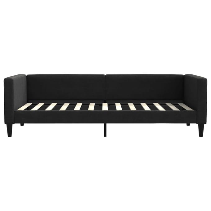 vidaXL - Slaapbank - 90x200 - cm - stof - zwart