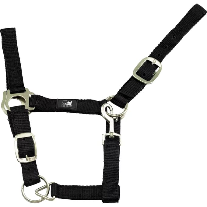 Nylon halster voor paard met dubbele aanpassing Supreme