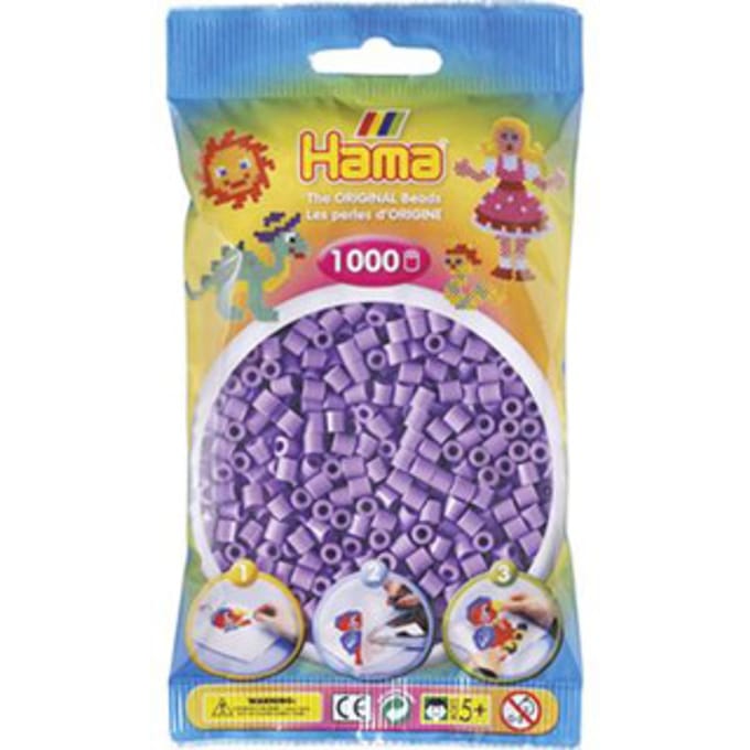 Hama Kralen 1000st nr. 45 pastelpaars Strijkkralen & -parels