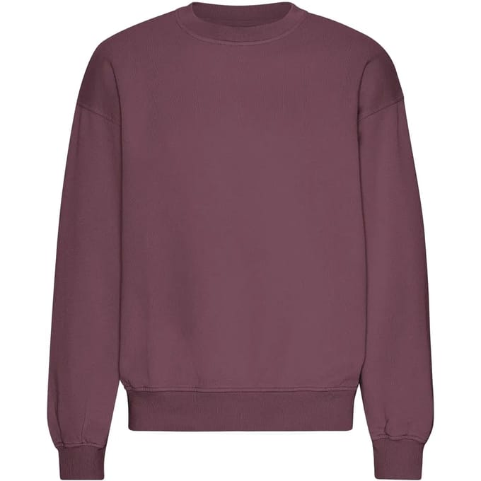 Oversized sweatshirt met ronde hals Colorful Standard Organic Dusty Plum