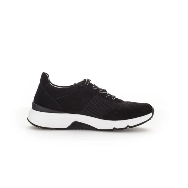 Gabor rollingsoft sensitive 46.897.37 - dames rollende wandelsneaker - Zwart - maat 38.5 (EU) 5.5 (UK)