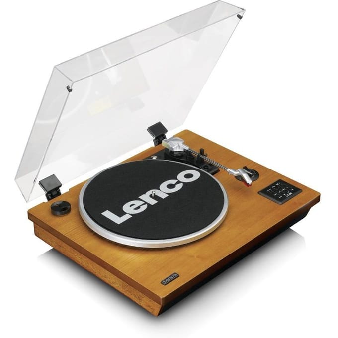 Lenco Platenspeler met Bluetooth - Ingebouwde Speakers - Auto-stop - LS-55WA - Hout