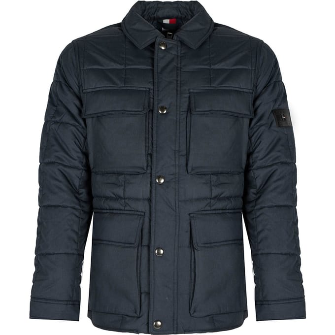 Tommy Hilfiger jas Quilted Airfield Mannen blauw