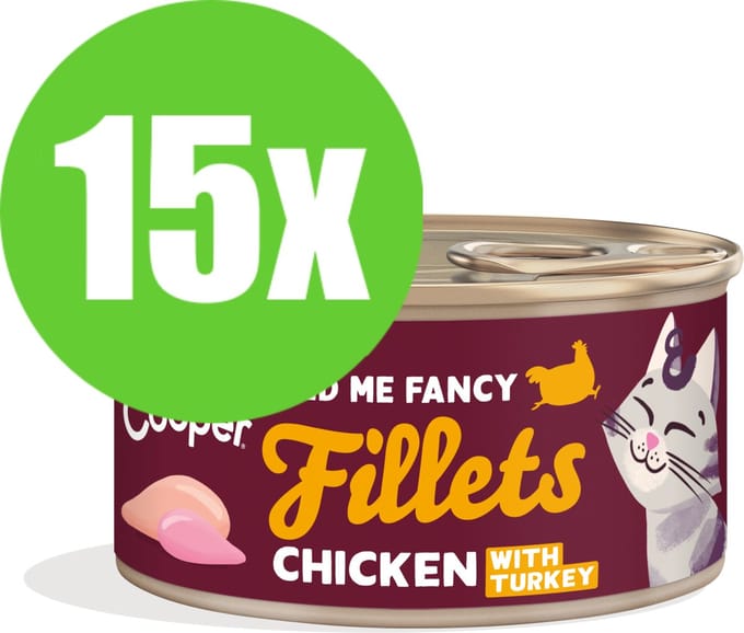 15x Edgard & Cooper Cat Fillets Chicken/Turkey - 70 gr - Natvoeding Kat